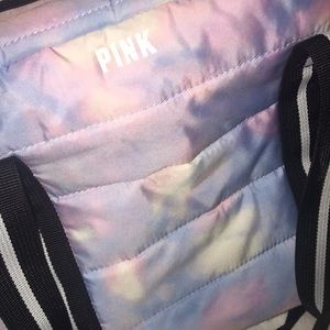 Vs pink tie dye gym bag or book bag EUC